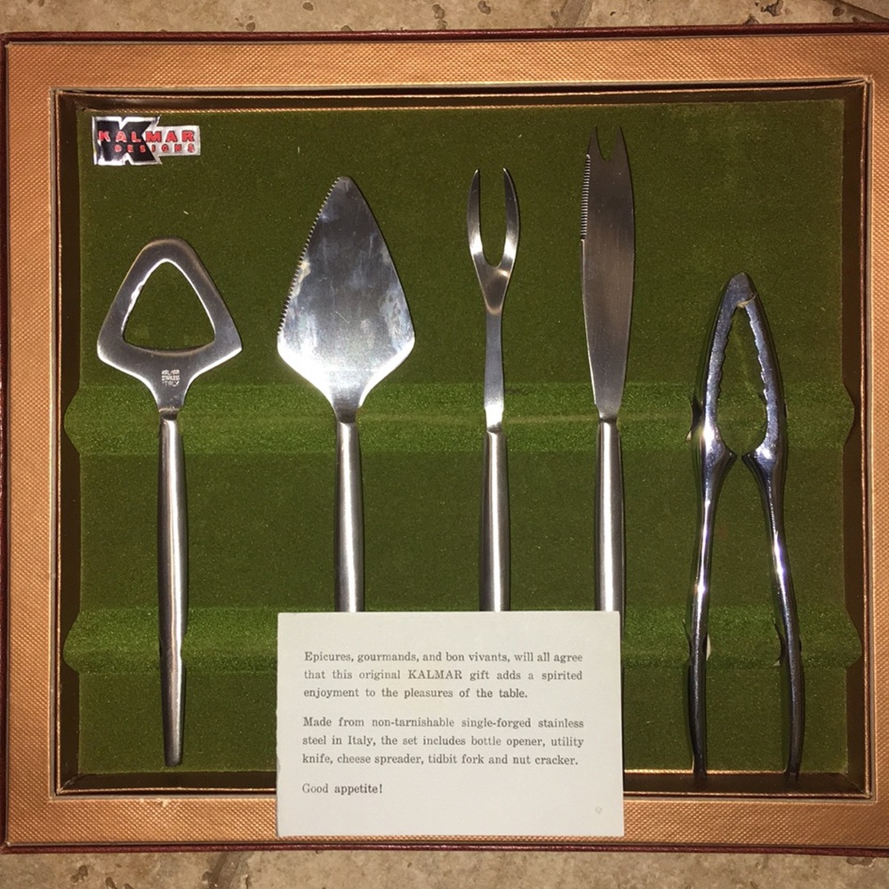 Vintage Kalmar Designs Stainless Steel Utensil Set